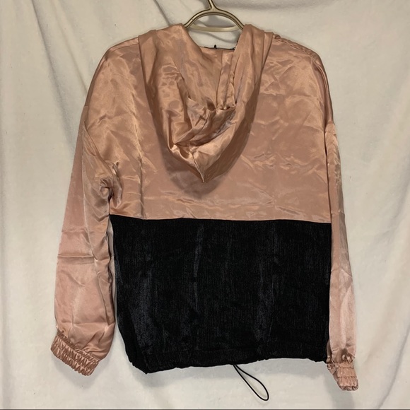 NWT Zara Satin Pocket Half Zip Jacket/Hoodie - Picture 7 of 16